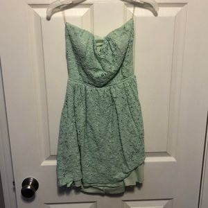 Short green dress